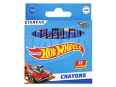 STARPAK Hot Wheels voščenke, šolske voščenke 12 barv 