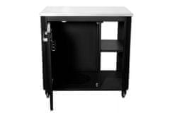 Cozze miza z inox ploščo, 90 x 60 x 90 cm (90527)