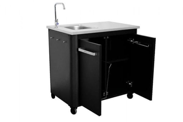 miza z inox ploščo