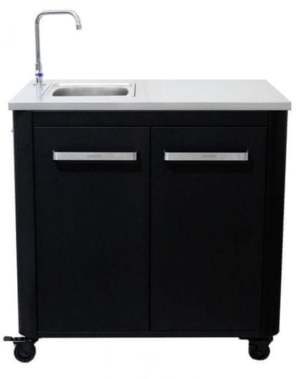 Cozze miza z inox ploščo, koritom in armaturo (90529)