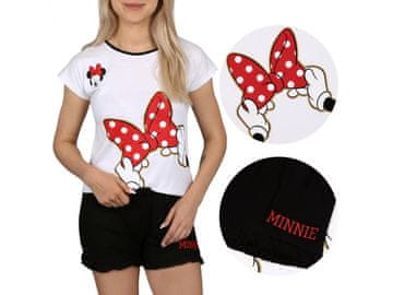 Disney Minnie Miška Disney Belo-črna pižama s kratkimi rokavi, poletna pižama