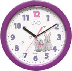 JVD Nástěnné hodiny s tichým chodem HP612.D1 (Barva Purple)