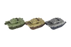 Teddies Transformatorski tank/robot iz plastike 14 cm na vztrajniku