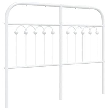 Vidaxl Kovinsko nadomestno vzglavje belo 120 cm