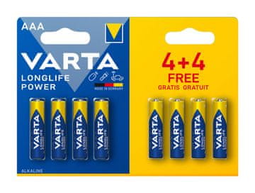 Varta Alkalne baterije AAA LR03 (4+4ks) Longlife Power VAR