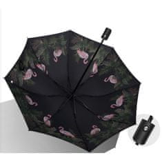 Flamenco Mystique Avtomatska dežnik s flamingi, vinilna tkanina, 98 cm - 66 cm - 28 cm