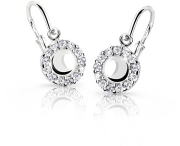Cutie Jewellery Otroški uhani iz belega zlata C2750-10-X-2