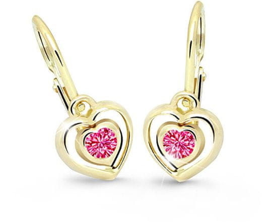 Cutie Jewellery Otroški srčni uhani C2752-10-X-1