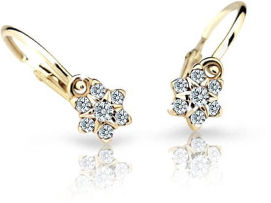 Cutie Jewellery Šarmantni otroški uhani iz rumenega zlata C2152-10-X-1