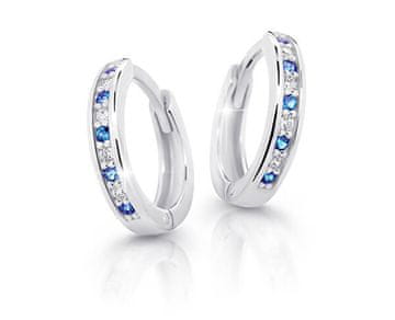 Cutie Jewellery Šarmantni okrogli uhani iz belega zlata C3342-80-X-2