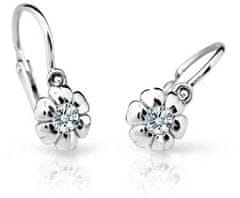 Cutie Jewellery Otroški uhani iz belega zlata C2151-10-X-2 (Barva roza)