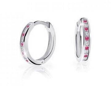Cutie Jewellery Brezčasni okrogli uhani iz belega zlata C3343-80-10-X-2