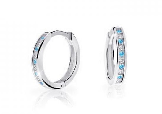 Cutie Jewellery Brezčasni okrogli uhani iz belega zlata C3343-80-10-X-2