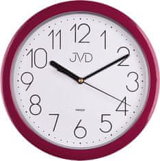 JVD Nástěnné hodiny s tichým chodem HP612.1 (Barva Bordeaux)