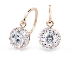 Cutie Jewellery Čudoviti otroški uhani iz roza zlata C2745-10-X-4 (Barva bela)