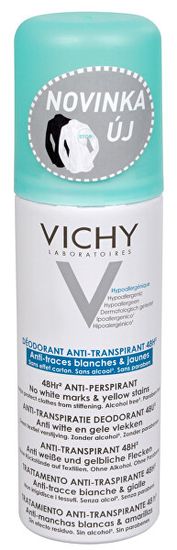 Vichy 48-urni dezodorantni sprej proti beli in beli in rumeni madeži 125 ml