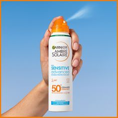 Garnier Zaščitna meglica za občutljivo kožo SPF 50+ Sensitiv e Advanced (Invisible Protection Mist) 150 ml