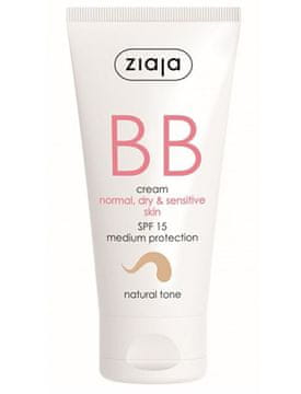 Ziaja BB krém za normalno, suho, občutljivo kožo naravna SPF15 50 ml