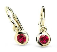 Cutie Jewellery Zlati otroški uhani C1537-10-X-1 (Barva roza)