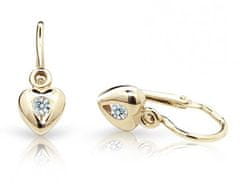 Cutie Jewellery Zlati otroški uhani C1556-10-X-1 (Barva roza)