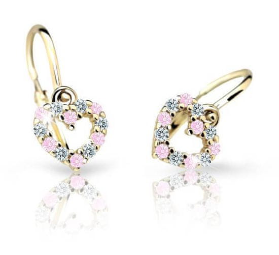 Cutie Jewellery Otroški uhani iz rumenega zlata C2157-10-X-1