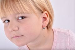 Cutie Jewellery Zlati otroški uhani C2201-10-X-1 (Barva fuksija)