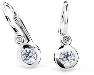 Cutie Jewellery Otroški uhani iz belega zlata C1537-10-2