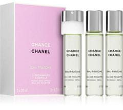Chanel Chance Eau Fraiche - EDT polnilo (3 x 20 ml) 60 ml