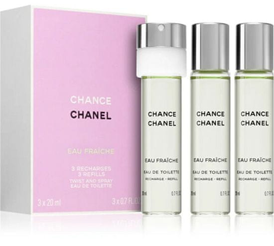 Chanel Chance Eau Fraiche - EDT polnilo (3 x 20 ml)