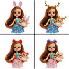 Mattel Hiša prijateljstva Enchantimals, lutka in hiša, 7 igralnih površin, 24 igralnih kosov HXL53