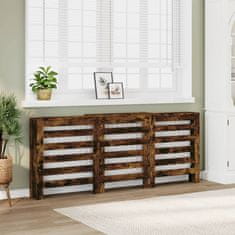 shumee Pokrov za radiator dimljen hrast 205x21,5x83,5cm inženirski les