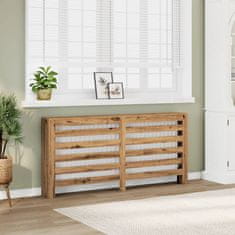 Vidaxl Pokrov za radiator hrast 175x20x82 cm inženirski les