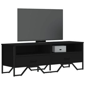 Vidaxl vidaXL TV omarica črna 122x34x41 cm material na osnovi lesa