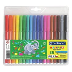 Centropen Flomastri 7790 Pralni – set 18 kos