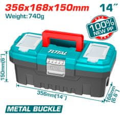 Total 14" Plastična škatla za orodje (TPBX0142)