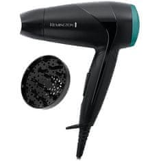 Remington D 1500 sušilec za lase, črn, potovalni, On The Go Dryer