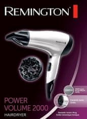 Remington D 3015 sušilnik za lase, bel, Power Volume 2000