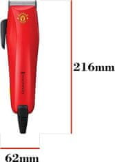 Remington HC 5038 strižnik za lase, rdeč, uradni izdelek Manchester Uniteda, Man Utd Colour Cut Clipper