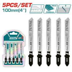 Total 5-delni set listov za vbodno žago za les 100 mm (TAC51101B)