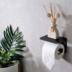 MARDEN Držalo za WC toaletni papir - črno, jekleno