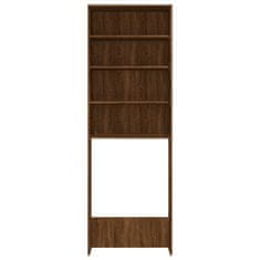 Vidaxl Omara za pralni stroj rjavi hrast 64x24x190 cm