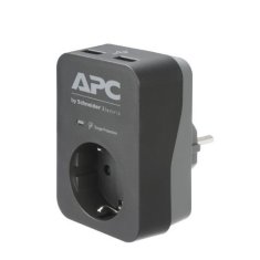APC PME1WU2B-GR prenapetostna zaščita 1DIN + 2 USB Stenska črna