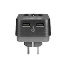 APC PME1WU2B-GR prenapetostna zaščita 1DIN + 2 USB Stenska črna
