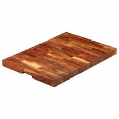 Vidaxl Deska za rezanje 60x42x4 cm trden akacijev les