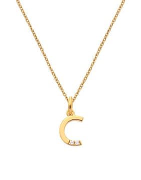 Hot Diamonds Pozlačena ogrlica Hot Diamonds C Jac Jossa Soul DP941 (verižica, obesek)