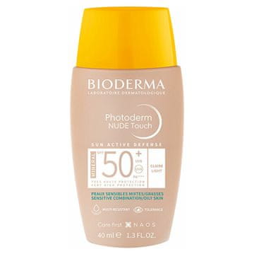 Bioderma Tonirani zaščitni fluid z učinkom naravnega ličila SPF 50 Photoderm Nude Touch Mineral 40 ml