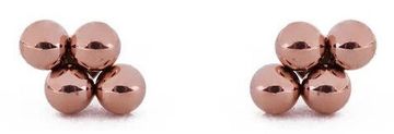 Vuch Minimalistični jekleni uhani Irakli Rose Gold