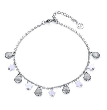 Viceroy Čudovita jeklena verižica za noge z obeski Kiss 14171T01000