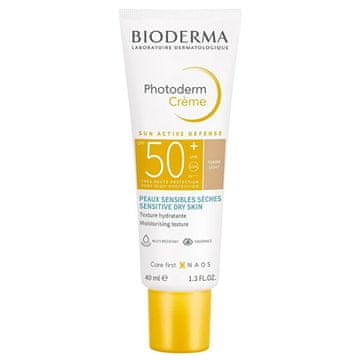 Bioderma Obarvana sončna krema SPF 50+ Photoderm Aqua fluid 40 ml