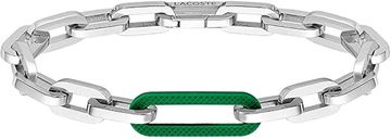 Lacoste Originalna jeklena zapestnica s silikonskim členom 2040103